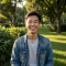 Portrait of James Chen, a happy customer, in casual outdoor setting