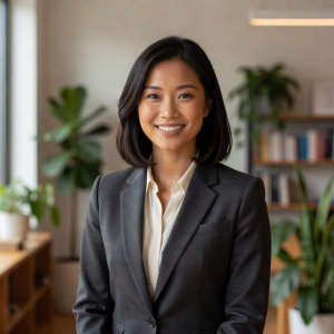 Portrait of Lena Kim, community and partnerships manager, smiling warmly